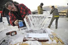 erlebnis f�r gruppe kreatives eisschnitzen