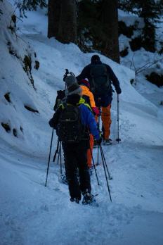 Schneeschulaufen mit Gruppen
